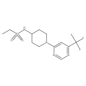 N-(1-(6-(trifluoromethyl)pyrimidin-4-yl)piperidin-4-yl)ethanesulfonamide Structure