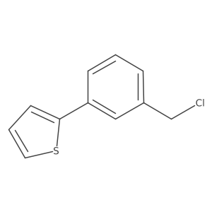 2-[3-(Chloromethyl)phenyl]thiophene结构式