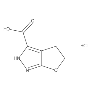 1H,4H,5H-Furo[2,3-c]pyrazole-3-carboxylic acid hydrochloride Structure