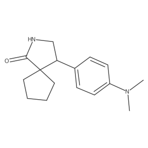 4-[4-(Dimethylamino)phenyl]-2-azaspiro[4.4]nonan-1-one结构式