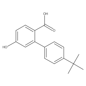 2-(4-tert-Butylphenyl)-4-hydroxybenzoic acid结构式