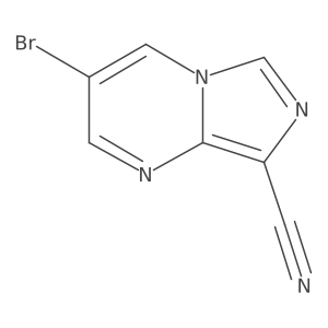 3-Bromoimidazo[1,5-a]pyrimidine-8-carbonitrile结构式
