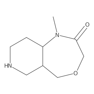 1-methyloctahydropyrido[4,3-e][1,4]oxazepin-2(3H)-one Structure