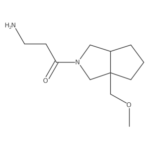 3-amino-1-(3a-(methoxymethyl)hexahydrocyclopenta[c]pyrrol-2(1H)-yl)propan-1-one结构式