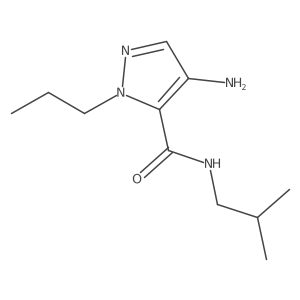 4-Amino-N-isobutyl-1-propyl-1H-pyrazole-5-carboxamide Structure