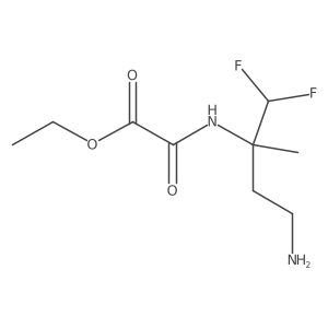 Ethyl [(4-amino-1,1-difluoro-2-methylbutan-2-yl)carbamoyl]formate Structure