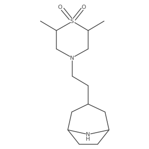 4-(2-{8-Azabicyclo[3.2.1]octan-3-yl}ethyl)-2,6-dimethyl-1lambda6-thiomorpholine-1,1-dione结构式