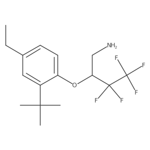 2-(2-Tert-butyl-4-ethylphenoxy)-3,3,4,4,4-pentafluorobutan-1-amine结构式