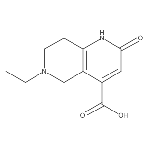 6-Ethyl-2-hydroxy-5,6,7,8-tetrahydro-1,6-naphthyridine-4-carboxylic acid Structure