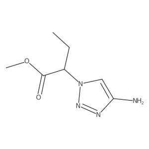 methyl 2-(4-amino-1H-1,2,3-triazol-1-yl)butanoate Structure