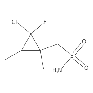 (2-Chloro-2-fluoro-1,3-dimethylcyclopropyl)methanesulfonamide结构式