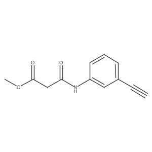 Methyl 2-[(3-ethynylphenyl)carbamoyl]acetate Structure