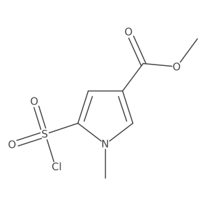 methyl 5-(chlorosulfonyl)-1-methyl-1H-pyrrole-3-carboxylate结构式