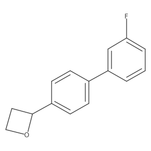 2-[4-(3-Fluorophenyl)phenyl]oxetane Structure