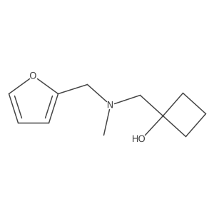 1-({[(Furan-2-yl)methyl](methyl)amino}methyl)cyclobutan-1-ol Structure