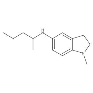 1-methyl-N-(pentan-2-yl)-2,3-dihydro-1H-indol-5-amine Structure