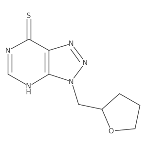 3-[(oxolan-2-yl)methyl]-3H-[1,2,3]triazolo[4,5-d]pyrimidine-7-thiol Structure