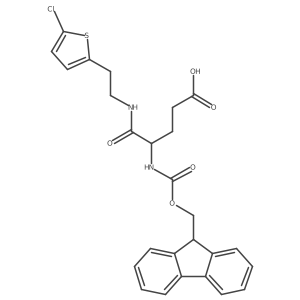 4-{[2-(5-chlorothiophen-2-yl)ethyl]carbamoyl}-4-({[(9H-fluoren-9-yl)methoxy]carbonyl}amino)butanoic acid Structure