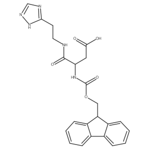 3-({[(9H-fluoren-9-yl)methoxy]carbonyl}amino)-3-{[2-(1H-1,2,4-triazol-5-yl)ethyl]carbamoyl}propanoic acid Structure