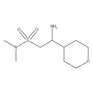 2-amino-N,N-dimethyl-2-(oxan-4-yl)ethane-1-sulfonamide Structure