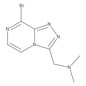 ({8-Bromo-[1,2,4]triazolo[4,3-a]pyrazin-3-yl}methyl)dimethylamine Structure
