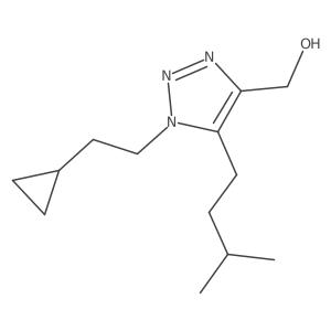 [1-(2-cyclopropylethyl)-5-(3-methylbutyl)-1H-1,2,3-triazol-4-yl]methanol Structure