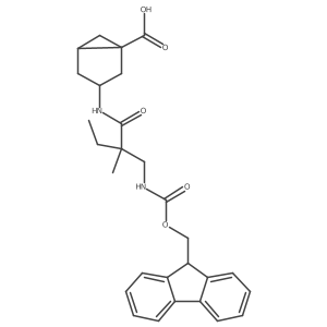 3-{2-[({[(9H-fluoren-9-yl)methoxy]carbonyl}amino)methyl]-2-methylbutanamido}bicyclo[3.1.0]hexane-1-carboxylic acid Structure