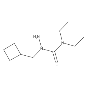 1-Amino-1-(cyclobutylmethyl)-3,3-diethylurea Structure