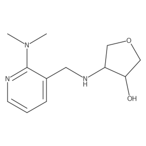 4-(((2-(Dimethylamino)pyridin-3-yl)methyl)amino)tetrahydrofuran-3-ol结构式