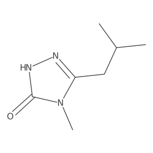 4-methyl-3-(2-methylpropyl)-4,5-dihydro-1H-1,2,4-triazol-5-one结构式