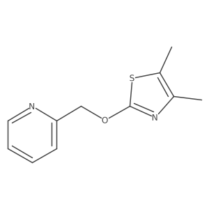 2-{[(4,5-Dimethyl-1,3-thiazol-2-yl)oxy]methyl}pyridine结构式