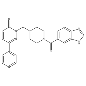 2-{[1-(1H-1,3-benzodiazole-5-carbonyl)piperidin-4-yl]methyl}-6-(pyridin-4-yl)-2,3-dihydropyridazin-3-one Structure