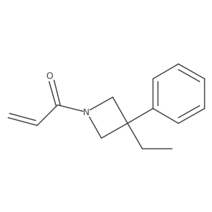 1-(3-Ethyl-3-phenylazetidin-1-yl)prop-2-en-1-one结构式