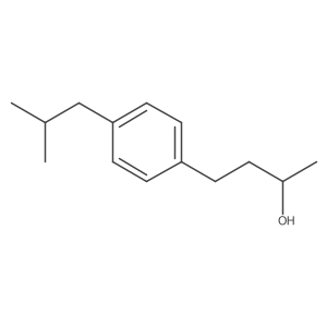 (2R)-4-[4-(2-methylpropyl)phenyl]butan-2-ol结构式