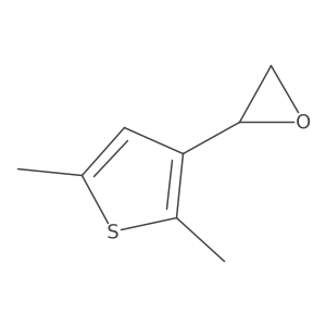 (2S)-2-(2,5-dimethylthiophen-3-yl)oxirane结构式