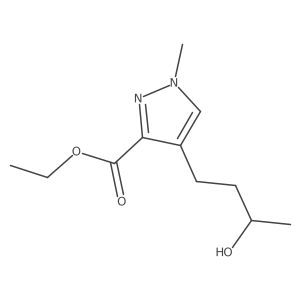 ethyl 4-[(3S)-3-hydroxybutyl]-1-methyl-1H-pyrazole-3-carboxylate结构式
