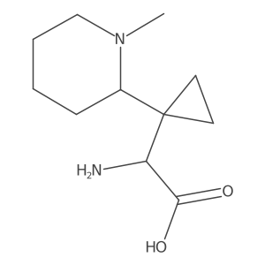 2-Amino-2-[1-(1-methylpiperidin-2-yl)cyclopropyl]acetic acid Structure
