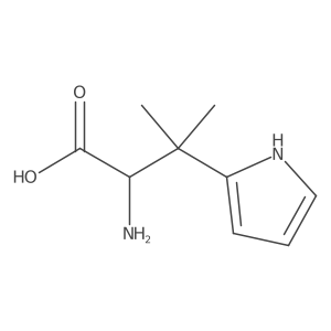 2-amino-3-methyl-3-(1H-pyrrol-2-yl)butanoic acid Structure