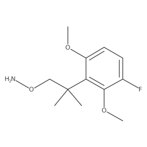 O-[2-(3-fluoro-2,6-dimethoxyphenyl)-2-methylpropyl]hydroxylamine结构式