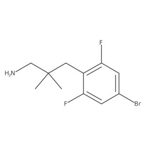 3-(4-Bromo-2,6-difluorophenyl)-2,2-dimethylpropan-1-amine Structure