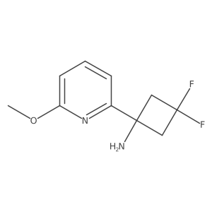 3,3-Difluoro-1-(6-methoxypyridin-2-yl)cyclobutan-1-amine Structure