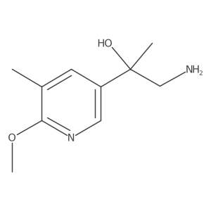 1-Amino-2-(6-methoxy-5-methylpyridin-3-yl)propan-2-ol结构式