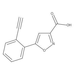 5-(2-Ethynylphenyl)-1,2-oxazole-3-carboxylic acid Structure