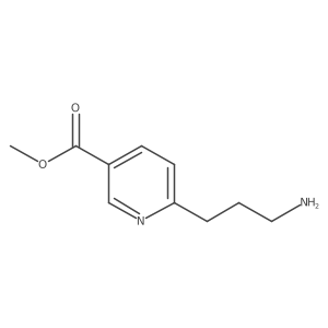 Methyl 6-(3-aminopropyl)pyridine-3-carboxylate结构式