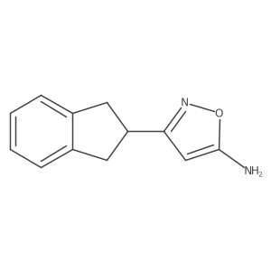 3-(2,3-dihydro-1H-inden-2-yl)-1,2-oxazol-5-amine结构式