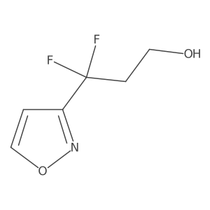 3,3-Difluoro-3-(1,2-oxazol-3-yl)propan-1-ol Structure