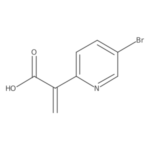 2-(5-Bromopyridin-2-yl)prop-2-enoic acid Structure