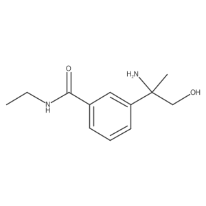3-(2-amino-1-hydroxypropan-2-yl)-N-ethylbenzamide Structure