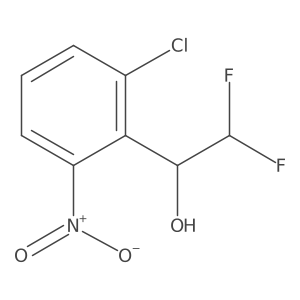 1-(2-Chloro-6-nitrophenyl)-2,2-difluoroethan-1-ol结构式