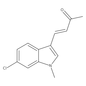 4-(6-chloro-1-methyl-1H-indol-3-yl)but-3-en-2-one结构式